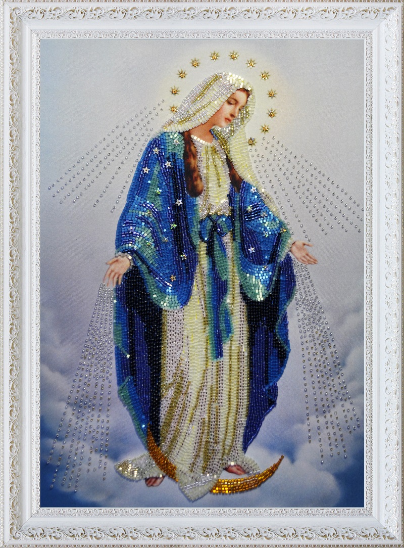 Купить М - Набор для вышивки крестом Дева Мария | Мамино лукошко